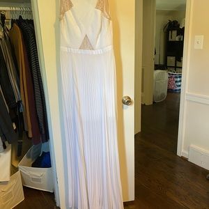 Bcbg white maxi dress